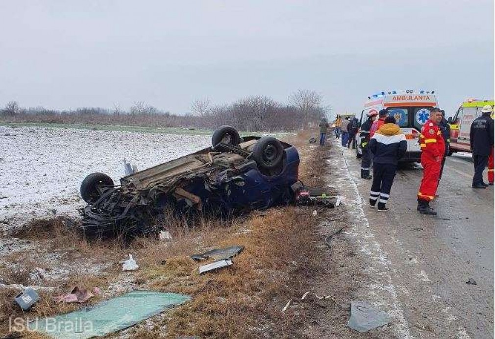 Accident pe DN 23, soldat cu rănirea gravă a unui şofer