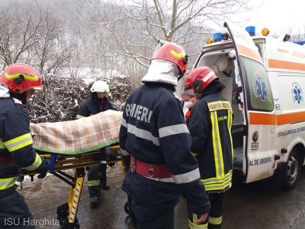 Patru persoane au fost rănite într-un accident produs în Harghita