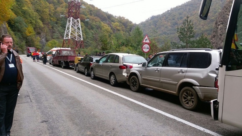 Traficul rutier pe DN 1, aglomerat