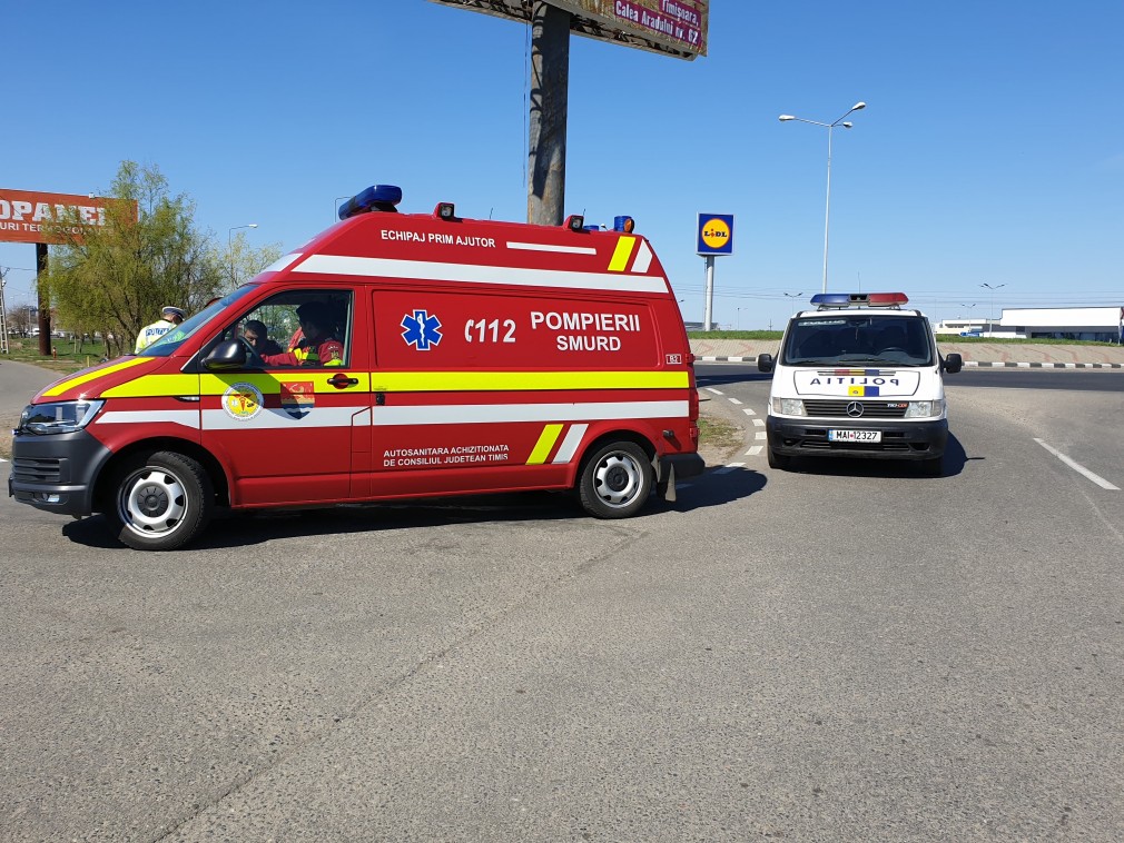 Accident grav: bărbat mort, tânără în comă