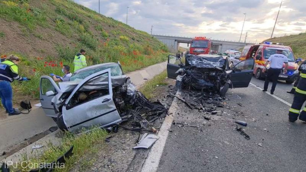 O persoană decedată şi două rănite într-un accident pe DN 3,