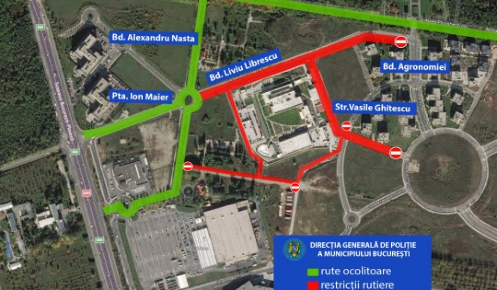 Restricții de circulație cu ocazia sărbătoririi “Zilei Naţionale a Statelor Unite ale Americii”